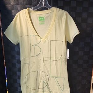 Burton Light Yellow Graphic V-Neck Tee